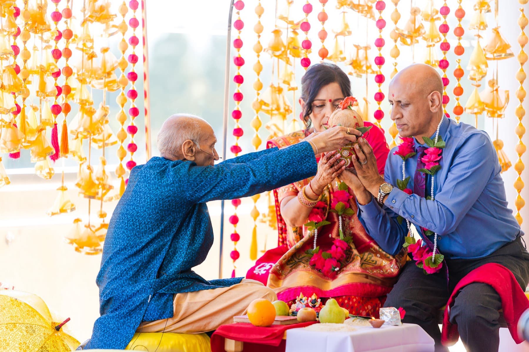 Ceremony offering in warm light, Toronto wedding photography