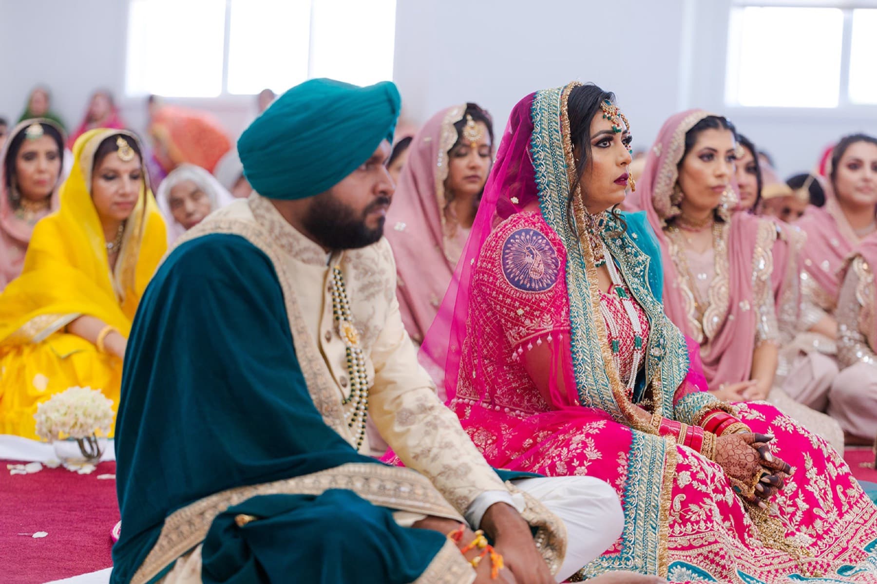 Laavan phera during the anand karaj, GTA Sikh wedding