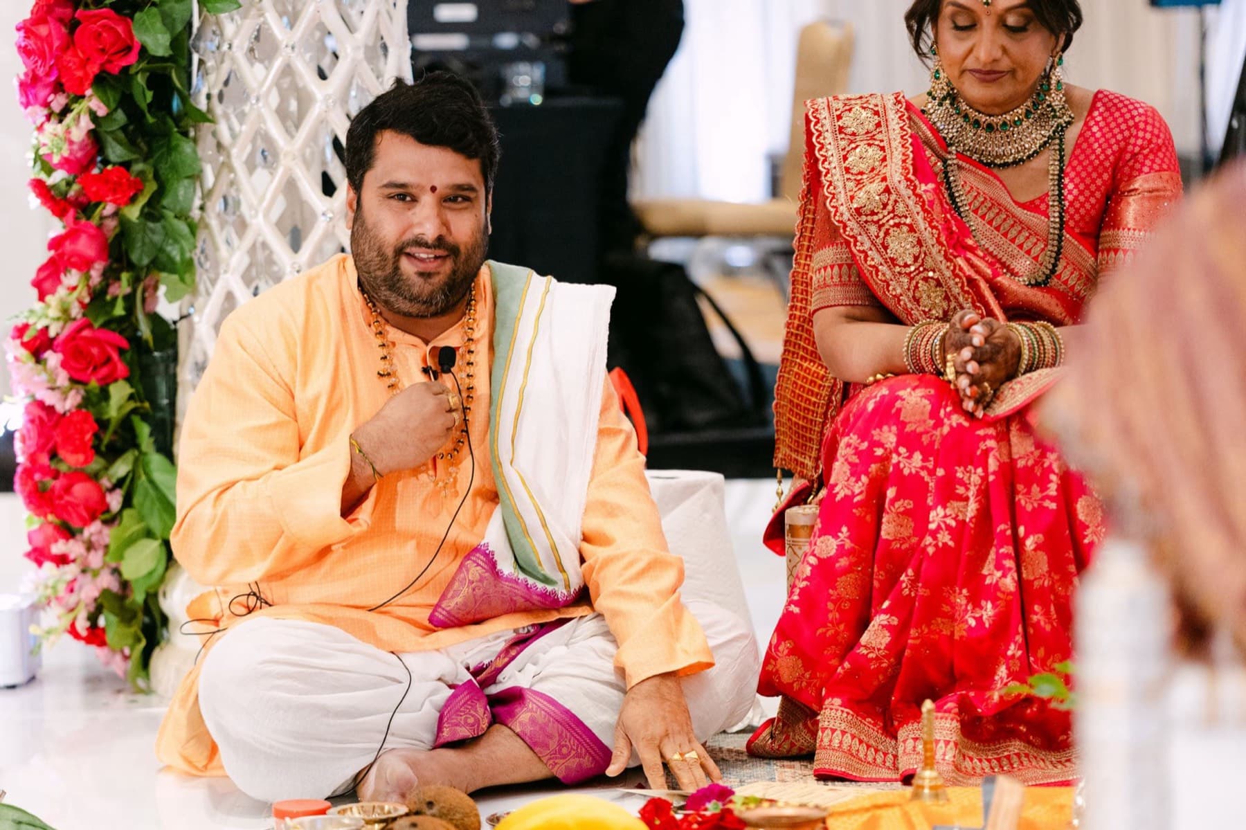 Couple during the wedding ceremony, Toronto
