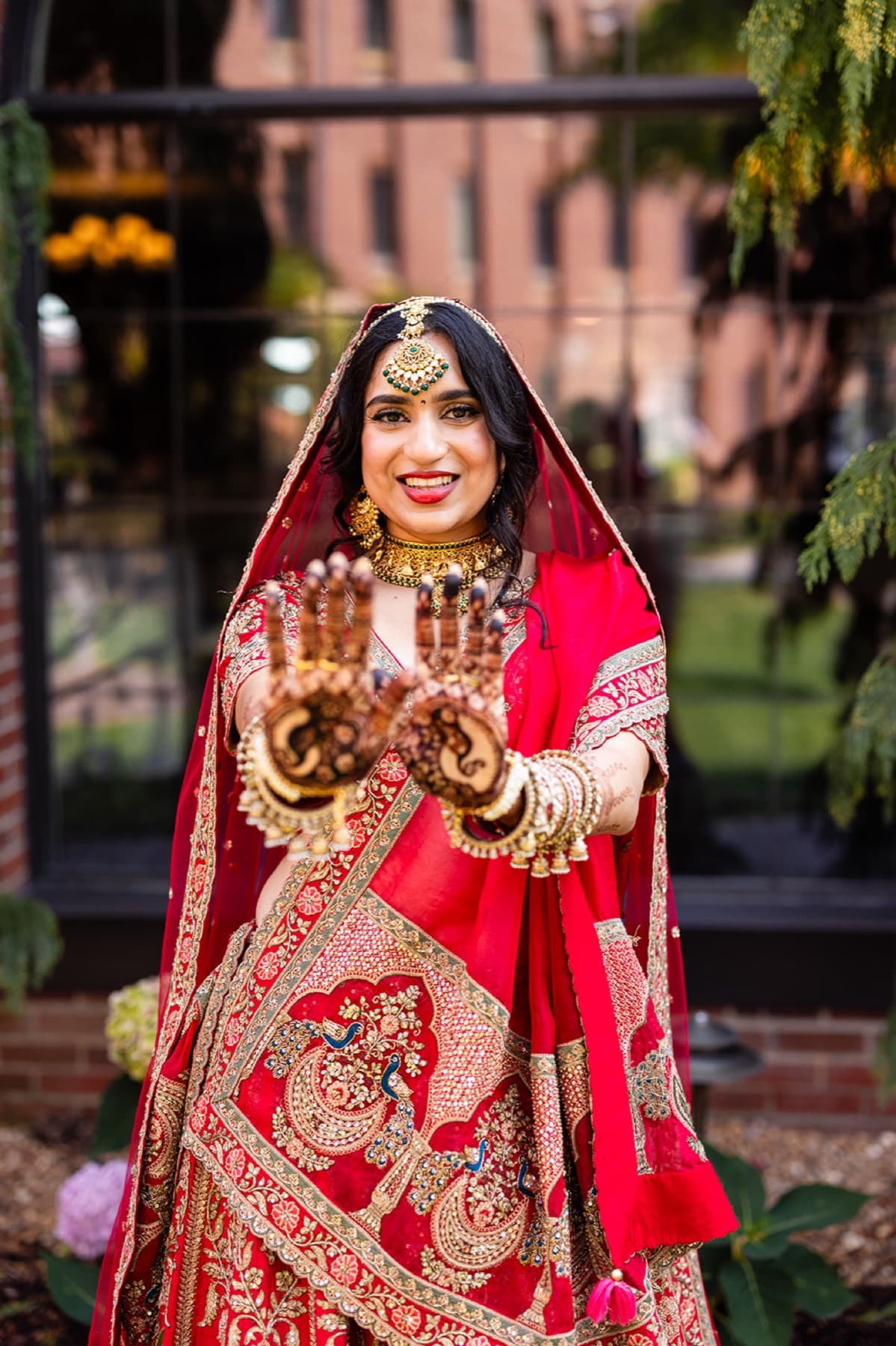 Blessing during the Hindu ceremony, GTA wedding