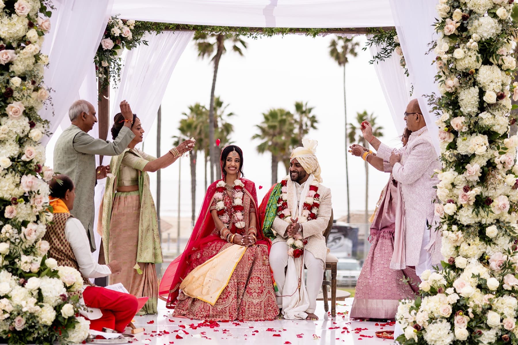 Outdoor mandap ceremony, Toronto South Asian wedding