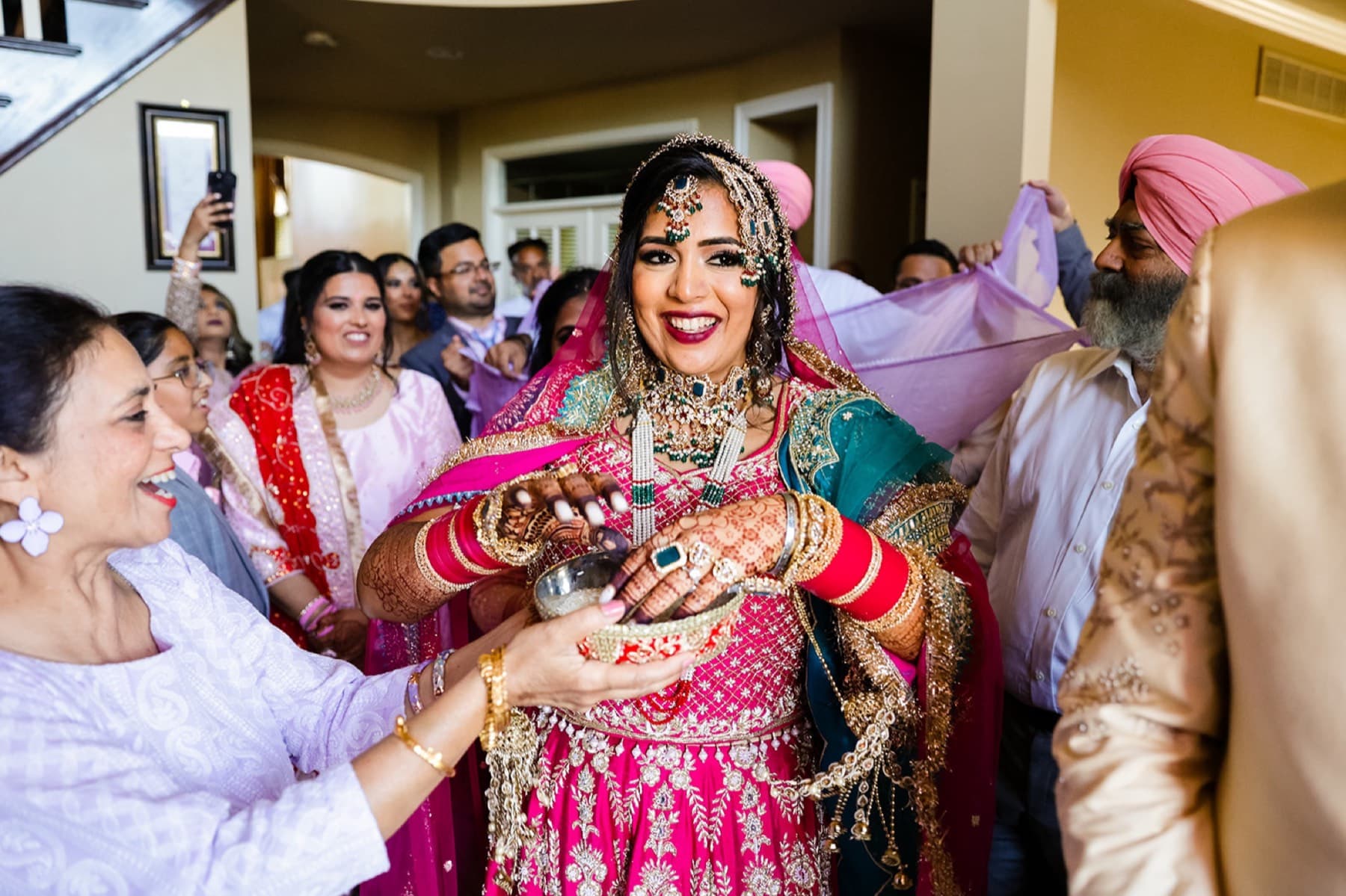 Celebration at the mehndi night, GTA Punjabi wedding