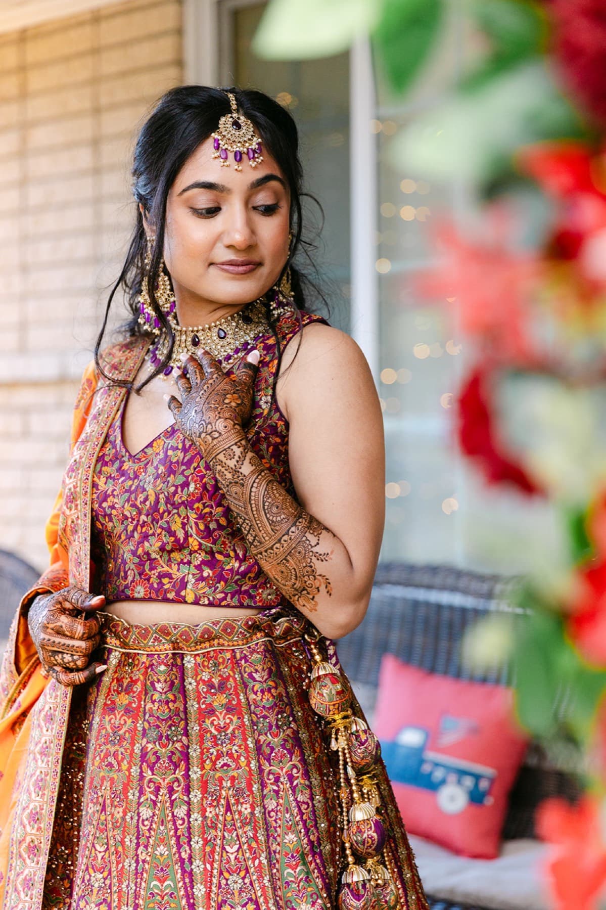 Family together at the mehndi night, GTA South Asian wedding