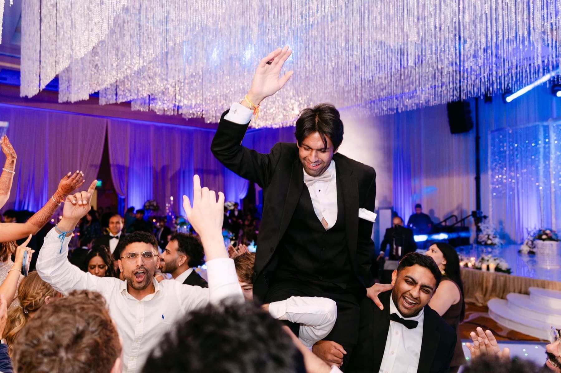 Dance floor energy at the wedding reception, Toronto