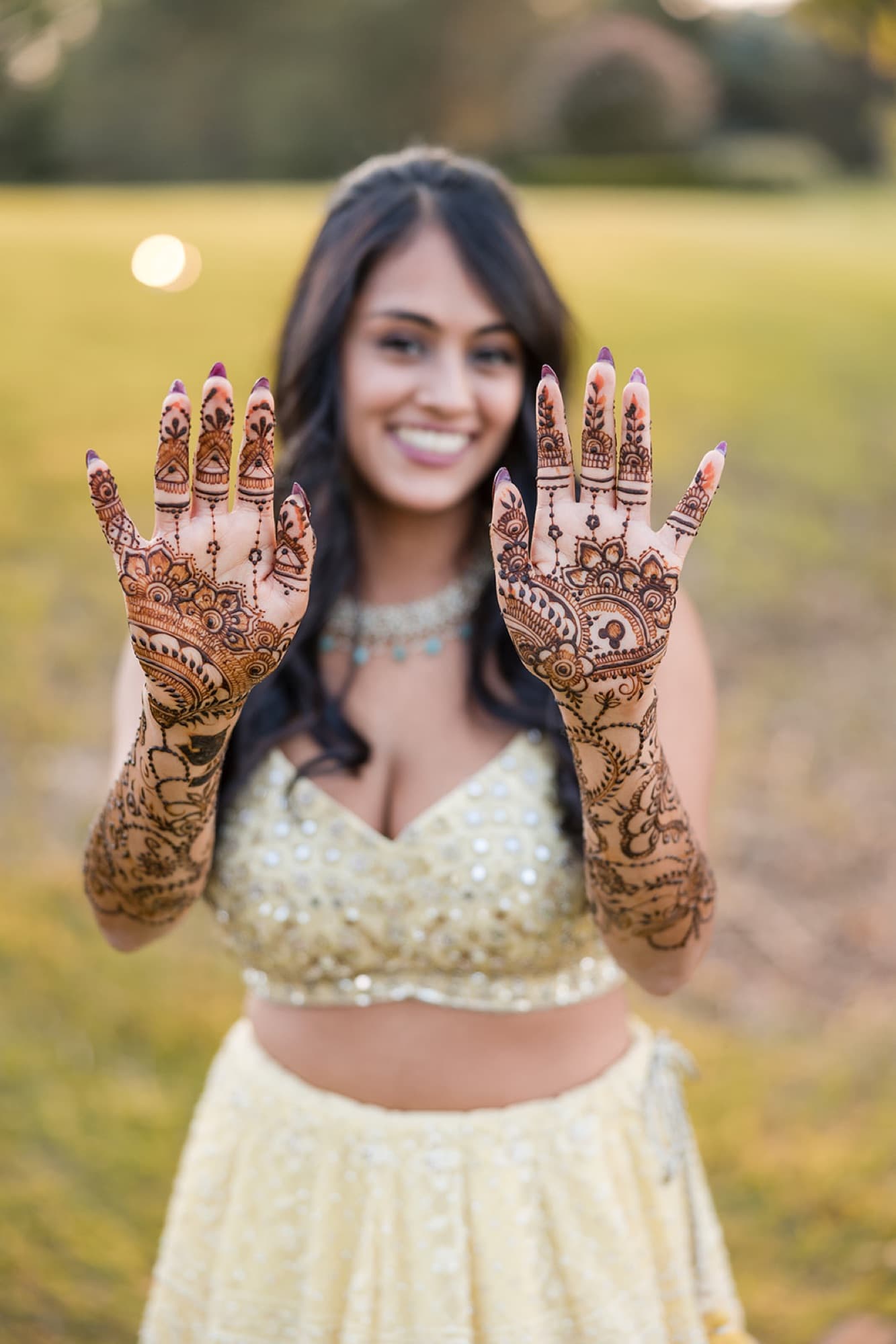 Mehndi and choora details, Toronto South Asian wedding