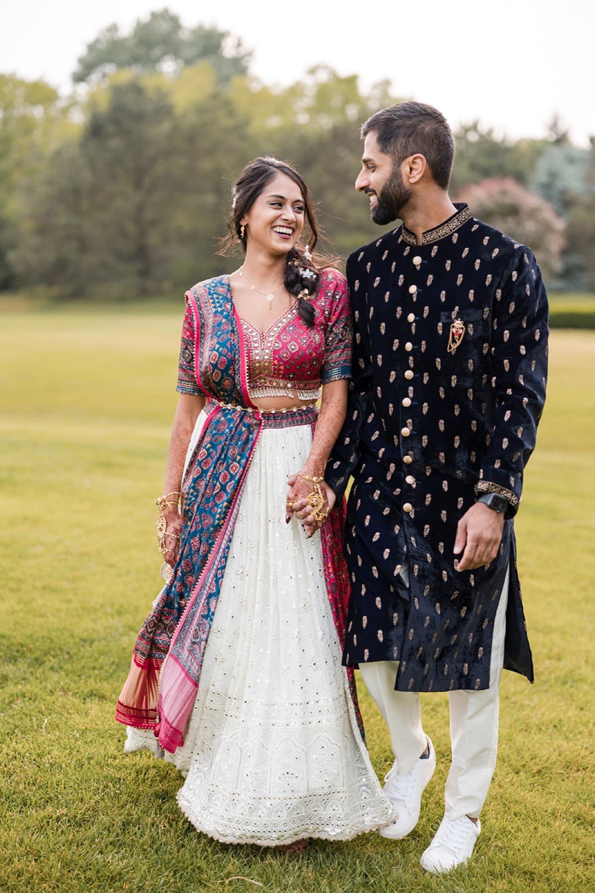 Mehndi and choora details, Toronto South Asian wedding