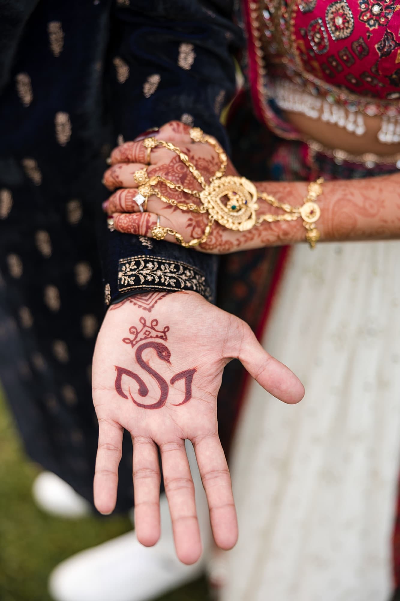 Mehndi and choora details, Toronto South Asian wedding
