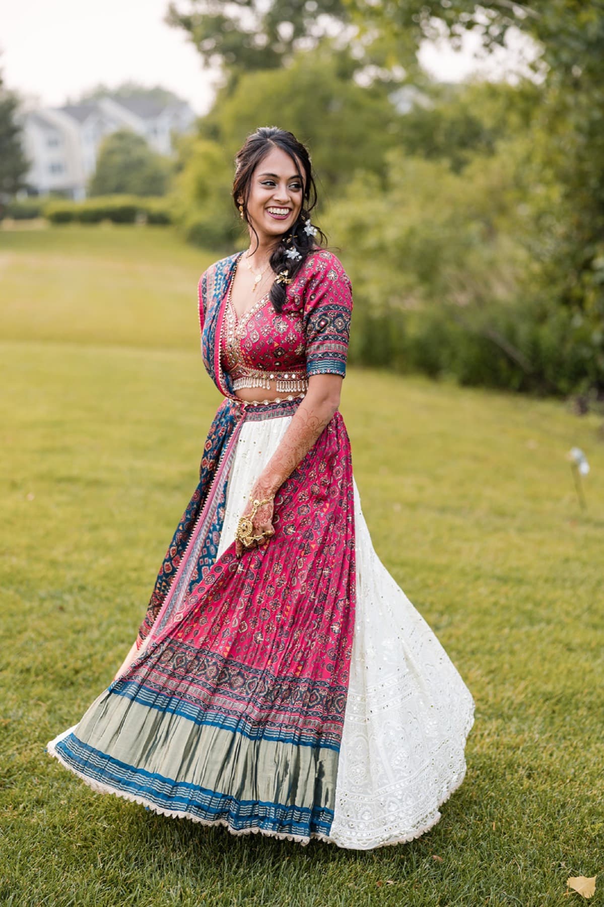 Mehndi and choora details, Toronto South Asian wedding