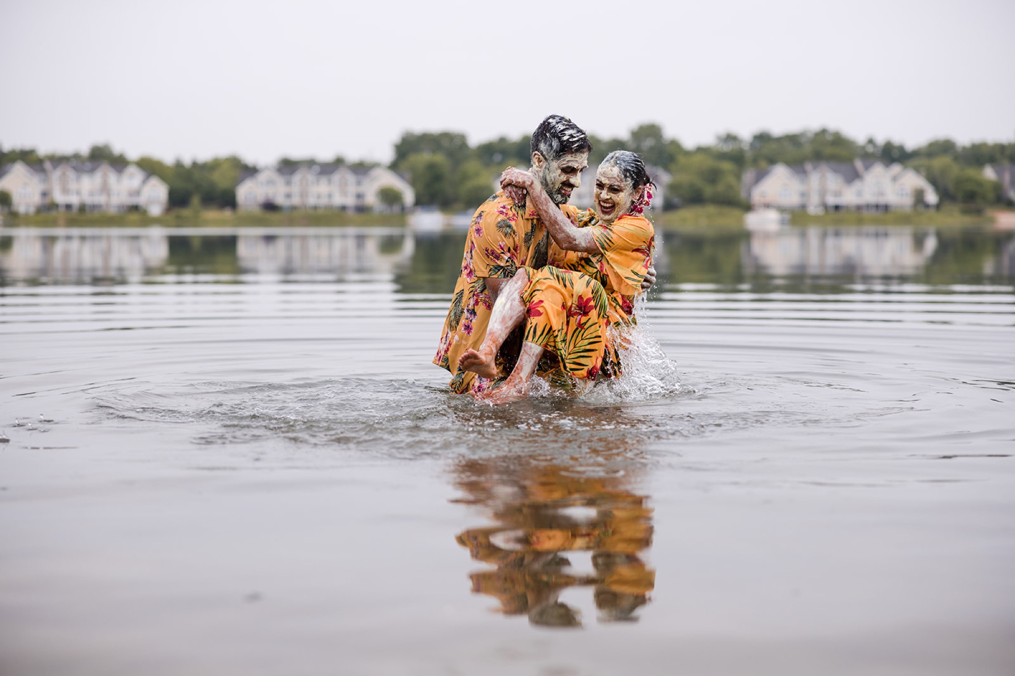 Haldi ceremony in marigold and turmeric, Toronto