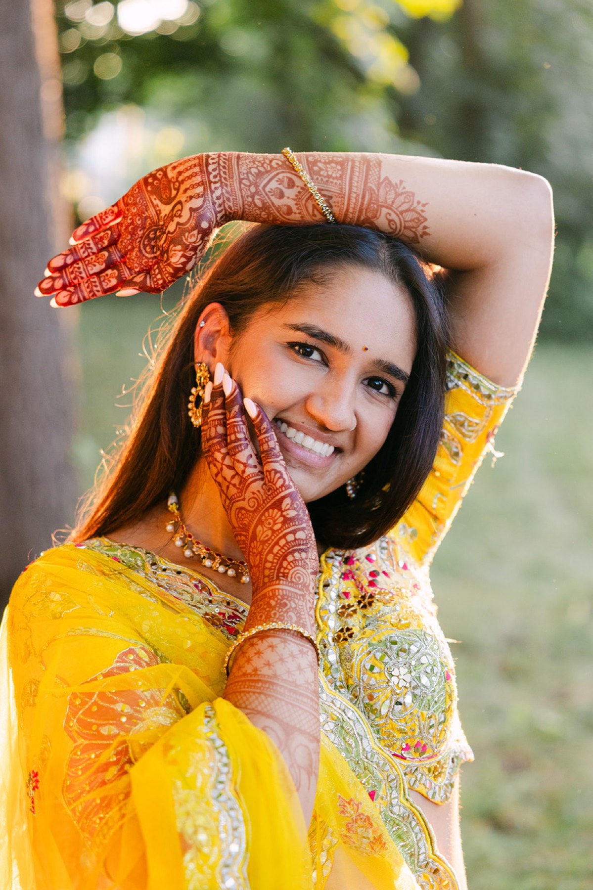 Haldi ceremony in marigold and turmeric, Toronto