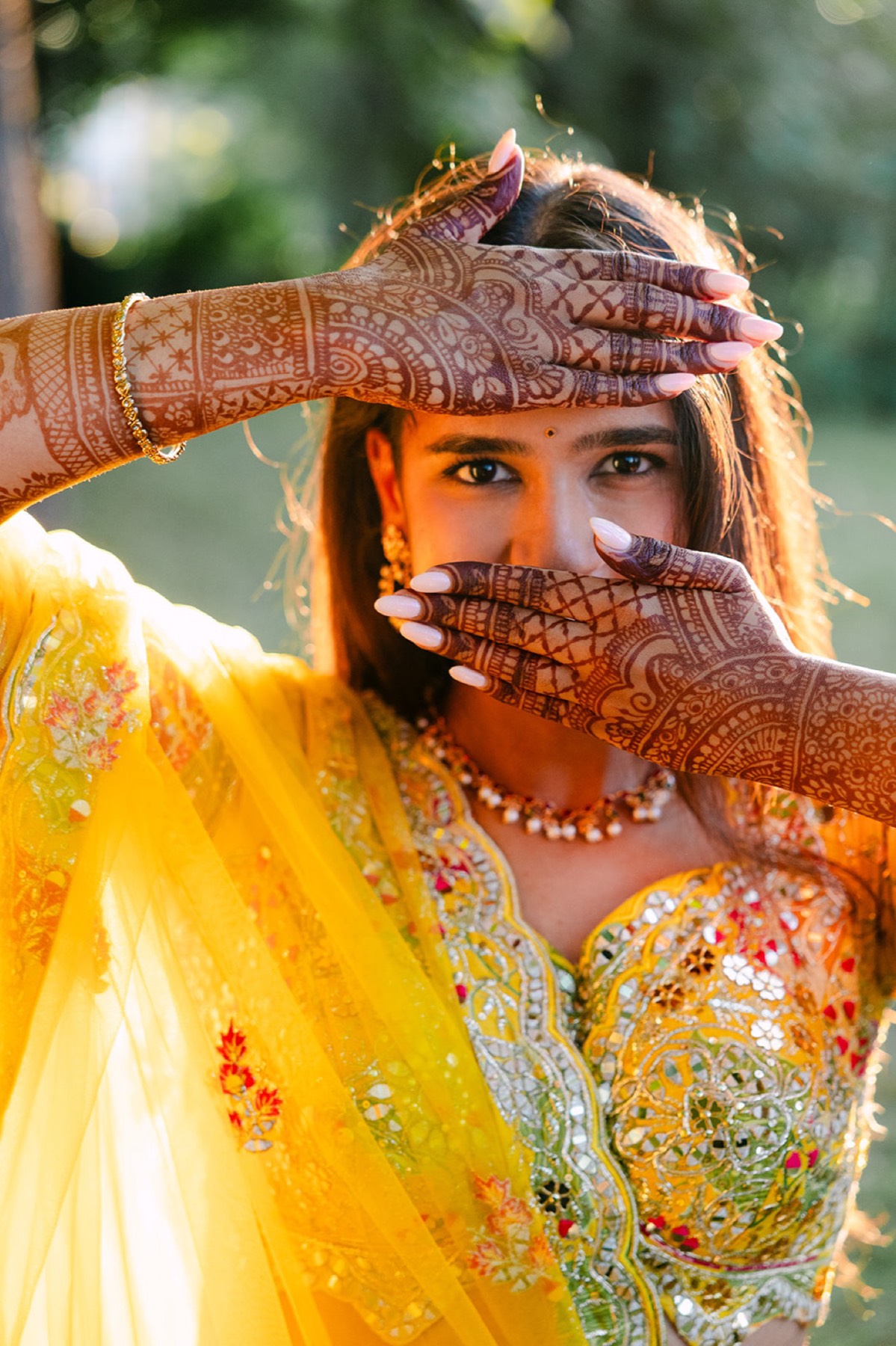 Haldi ceremony in marigold and turmeric, Toronto